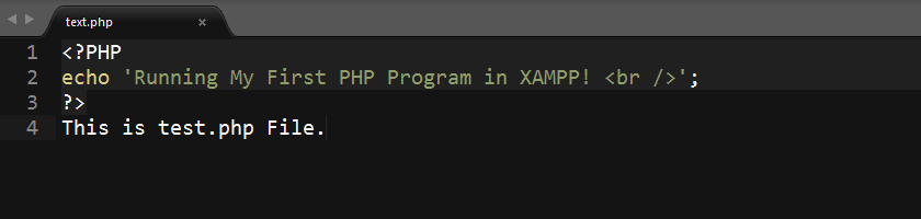 How to run PHP Program in XAMPP
